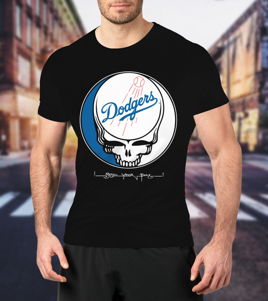 Grateful Dead Steal Your Face Dodgers T-Shirt
