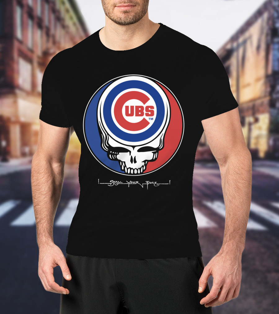 GRATEFUL DEAD Chicago Cubs Steal Your Face T-Shirt