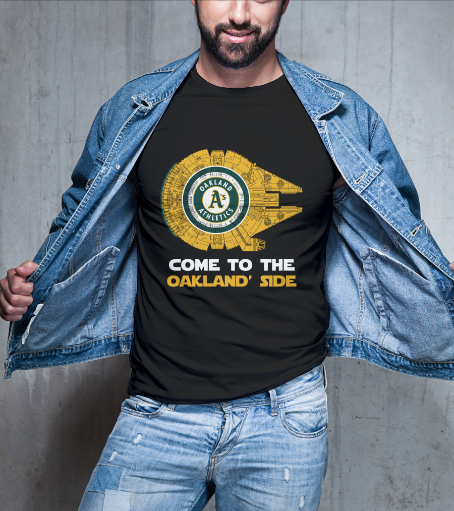 Oakland Athletics Millennium Falcon Come To The Oakland Side T-Shirt