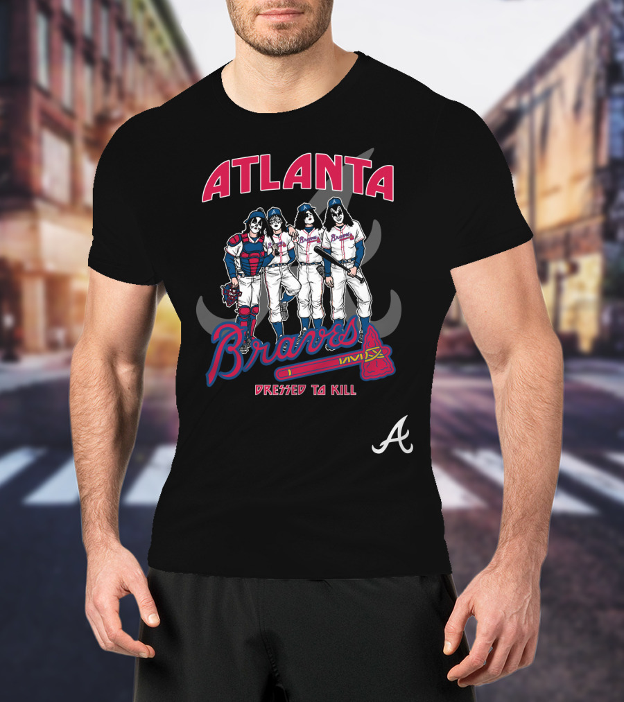 Atlanta Braves KISS Dressed To Kill T-Shirt