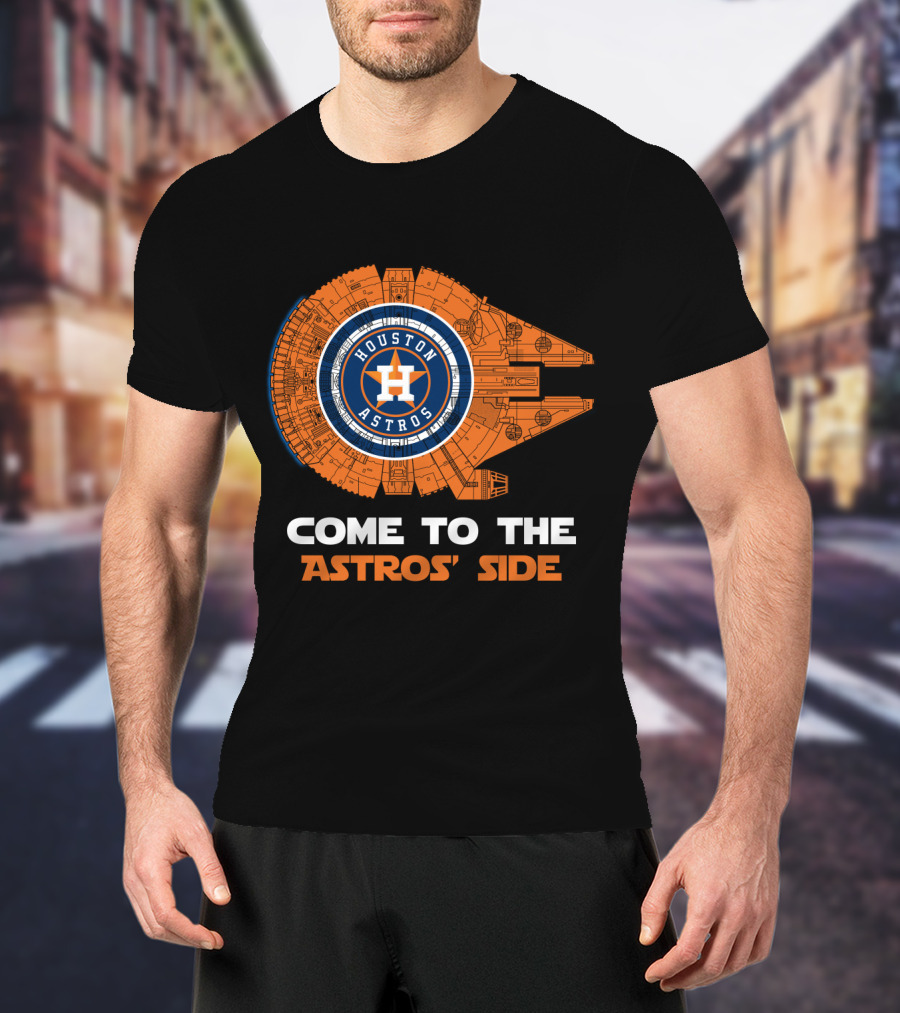Houston Astros Millennium Falcon Come To The Astros' Side T-Shirt