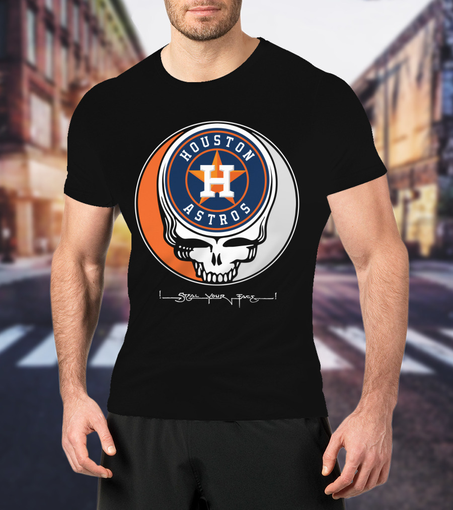 Houston Astros Grateful Dead Steal Your Face T-Shirt