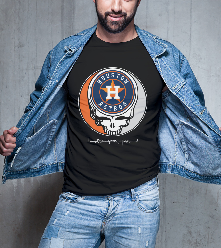 Houston Astros Grateful Dead Steal Your Face T-Shirt