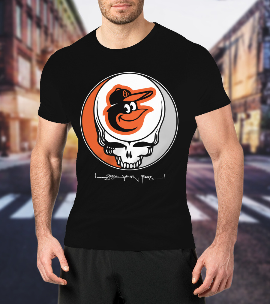 Grateful Dead Steal Your Face Baltimore Orioles T-Shirt