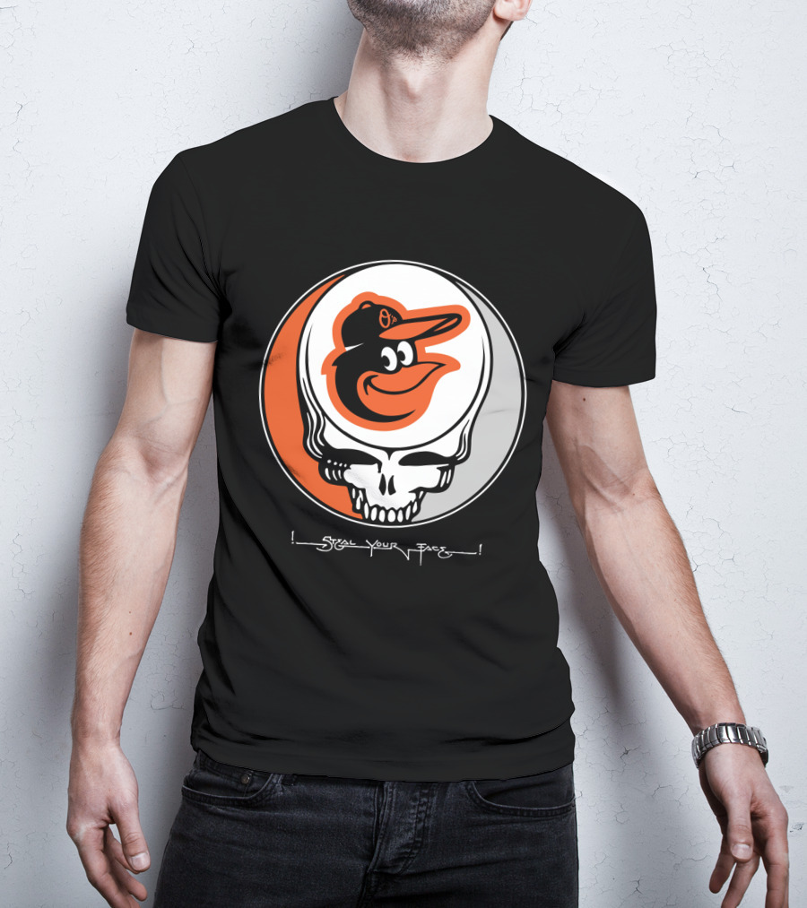 Grateful Dead Steal Your Face Baltimore Orioles T-Shirt