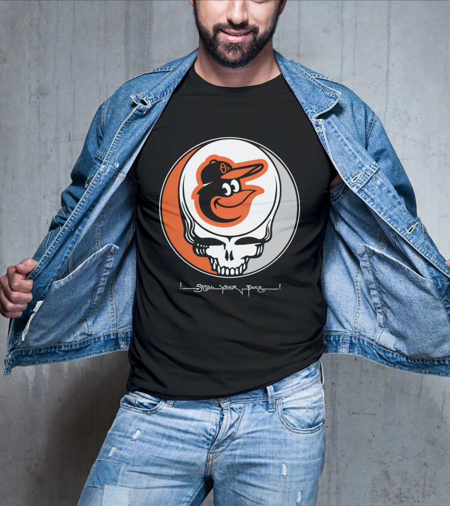 Grateful Dead Steal Your Face Baltimore Orioles T-Shirt