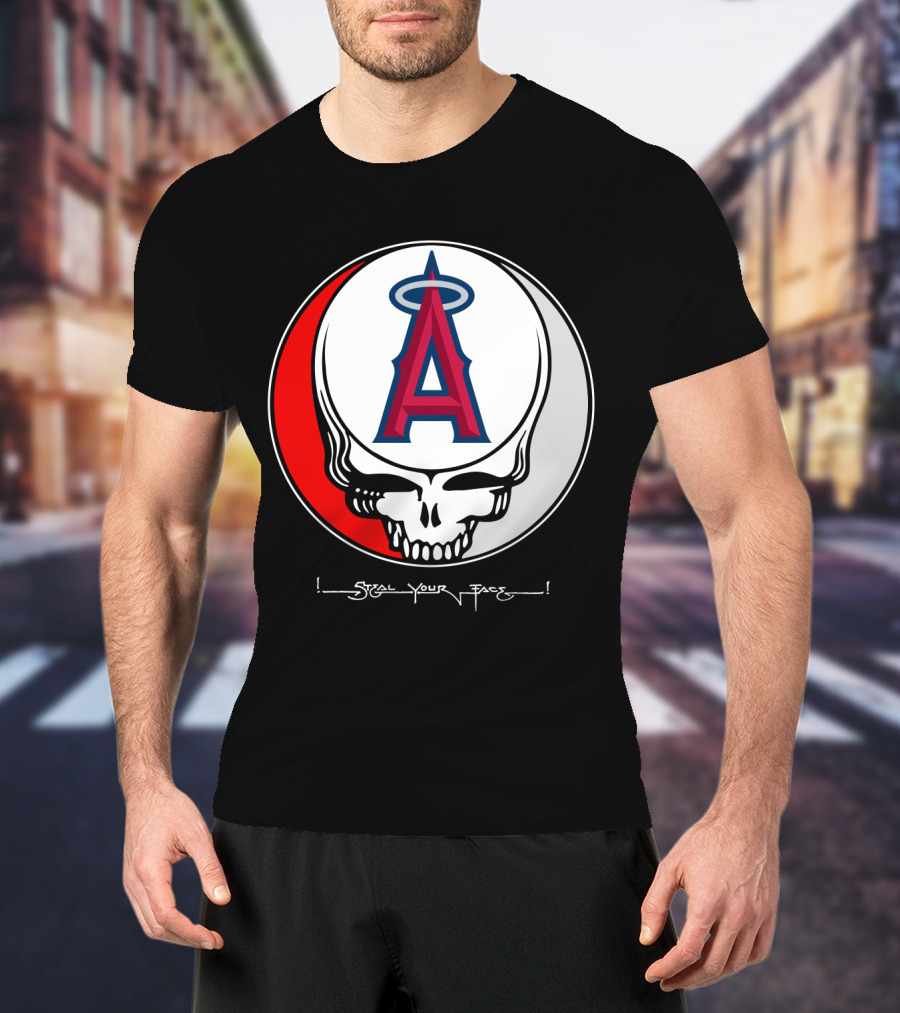 GRATEFUL DEAD Steal Your Face Los Angeles Angels Of Anaheim T-Shirt