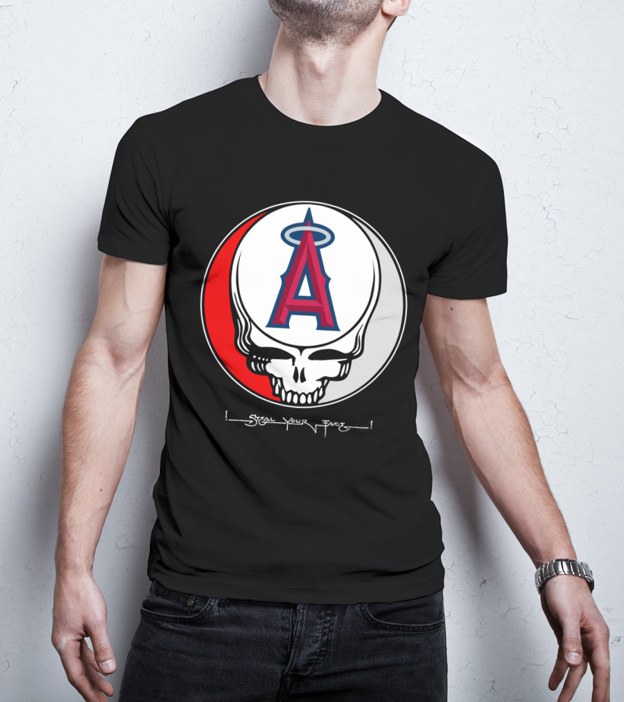 GRATEFUL DEAD Steal Your Face Los Angeles Angels Of Anaheim T-Shirt