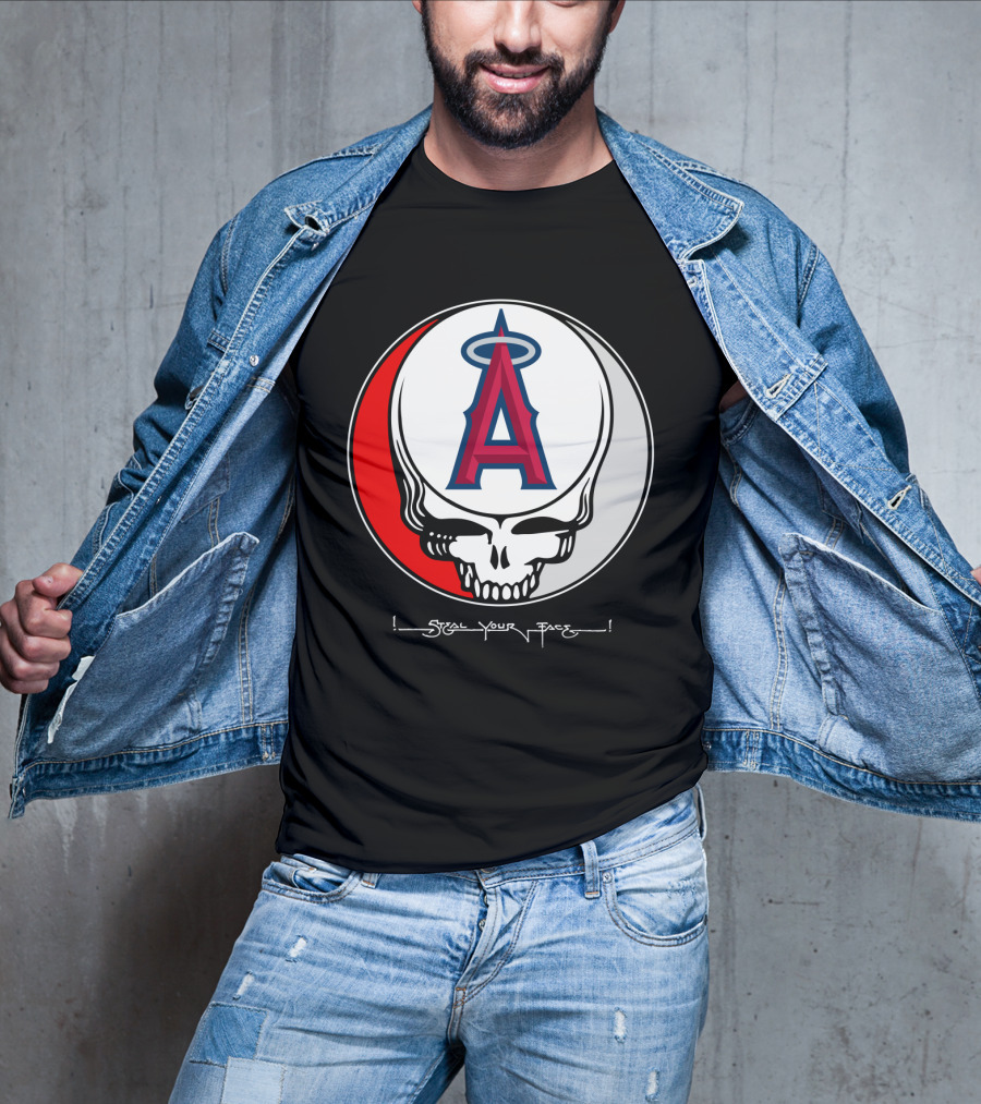 GRATEFUL DEAD Steal Your Face Los Angeles Angels Of Anaheim T-Shirt