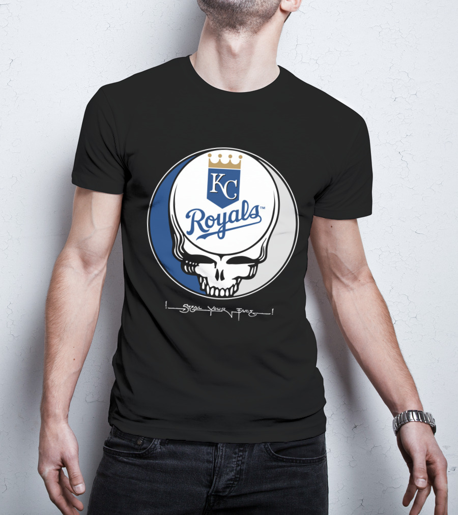GRATEFUL DEAD Steal Your Face KC Royals T-Shirt