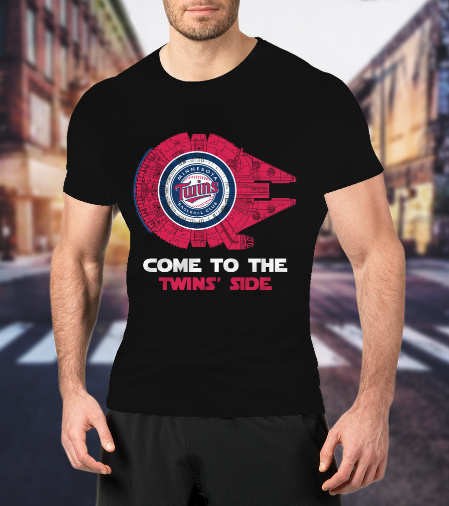 Minnesota Twins Baseball Club Come To The Twins' Side Millennium Falcon T-Shirt