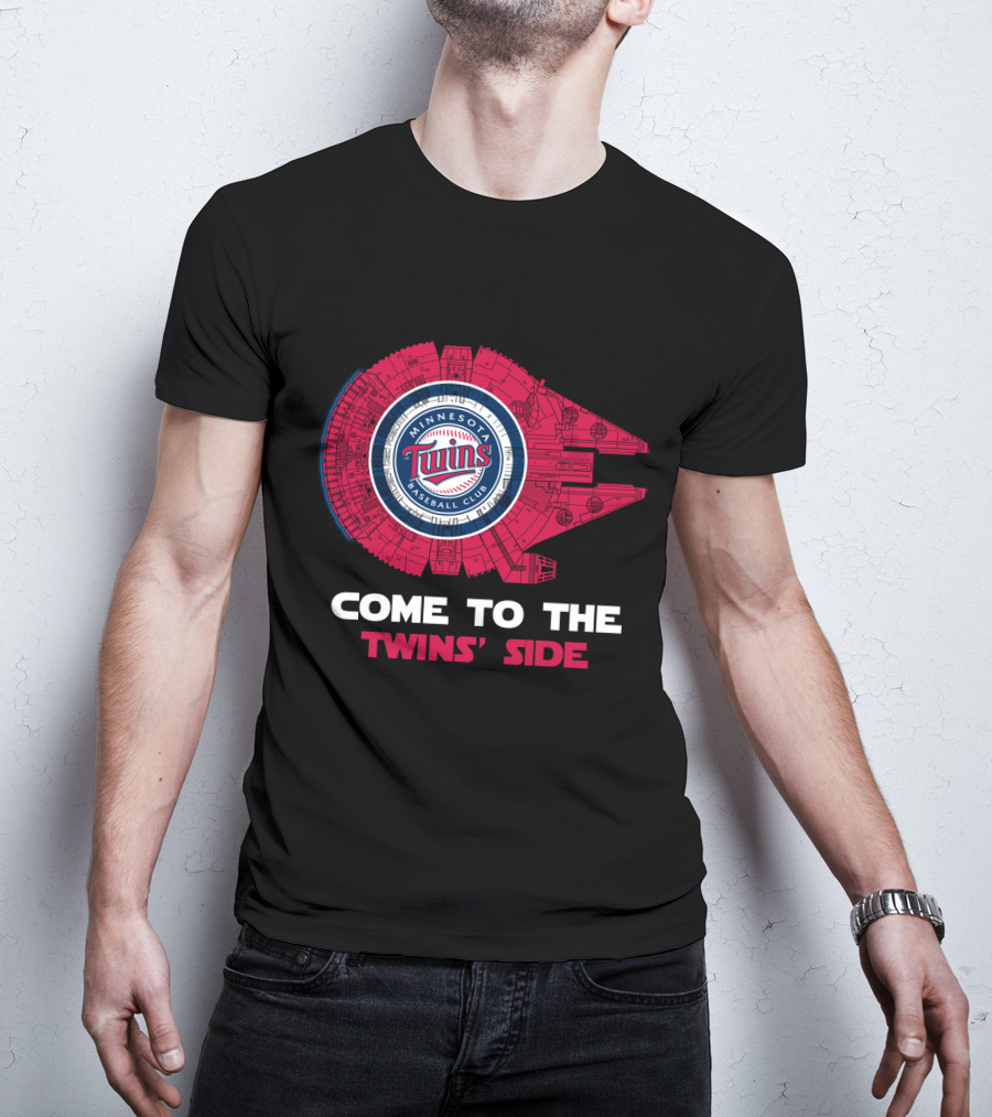 Minnesota Twins Baseball Club Come To The Twins' Side Millennium Falcon T-Shirt