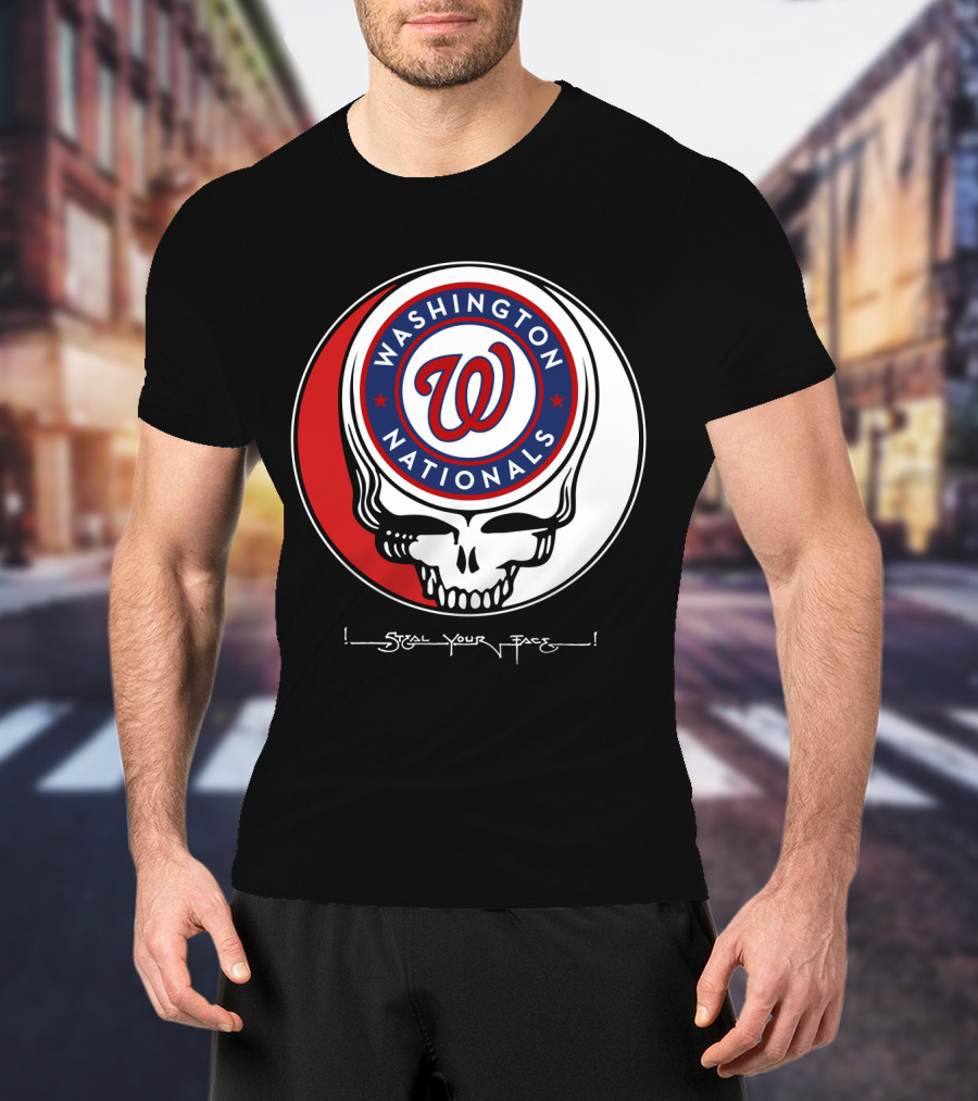 Washington Nationals Grateful Dead Steal Your Face T-Shirt