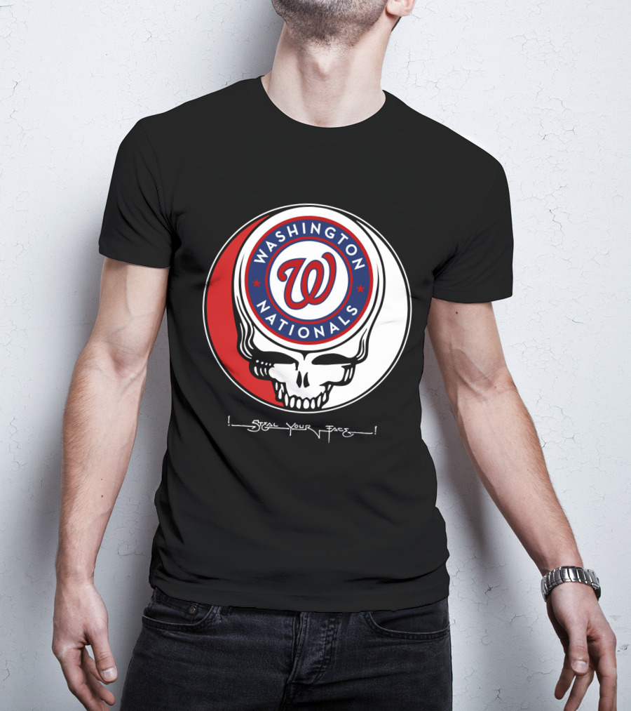 Washington Nationals Grateful Dead Steal Your Face T-Shirt