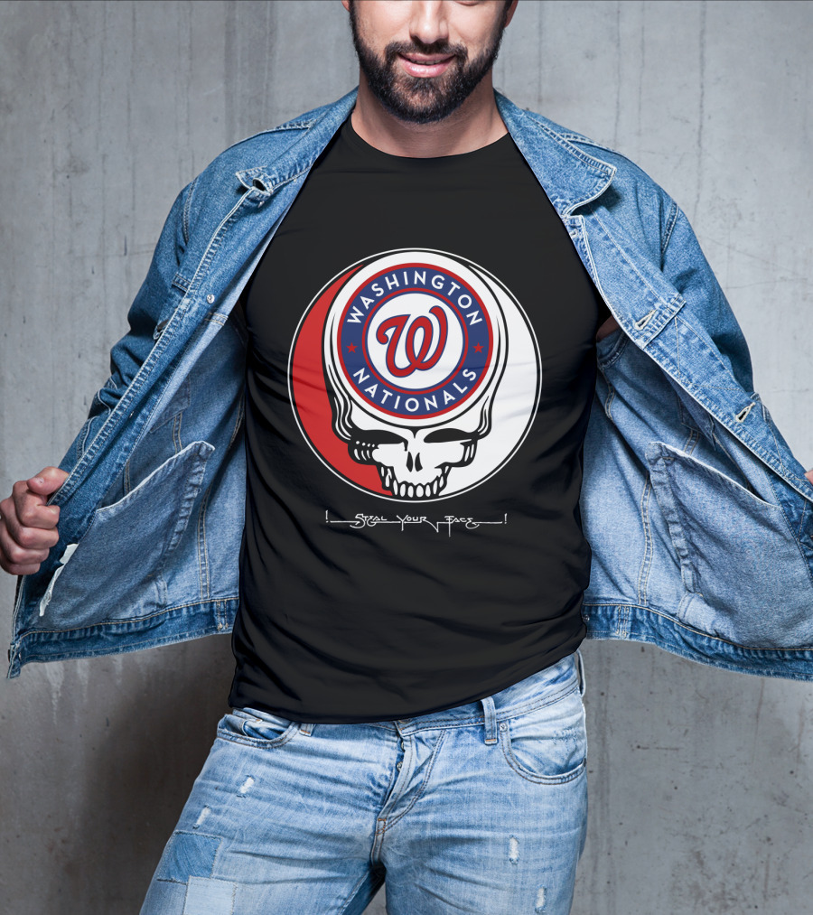 Washington Nationals Grateful Dead Steal Your Face T-Shirt