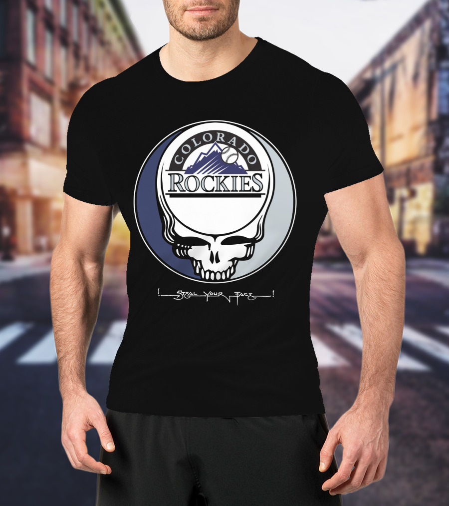 GRATEFUL DEAD Colorado Rockies Steal Your Face T-Shirt