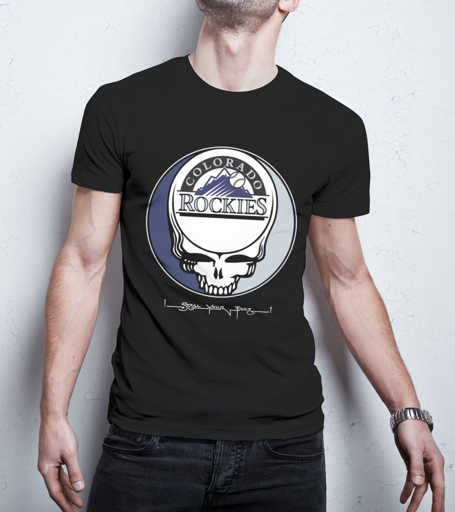 GRATEFUL DEAD Colorado Rockies Steal Your Face T-Shirt