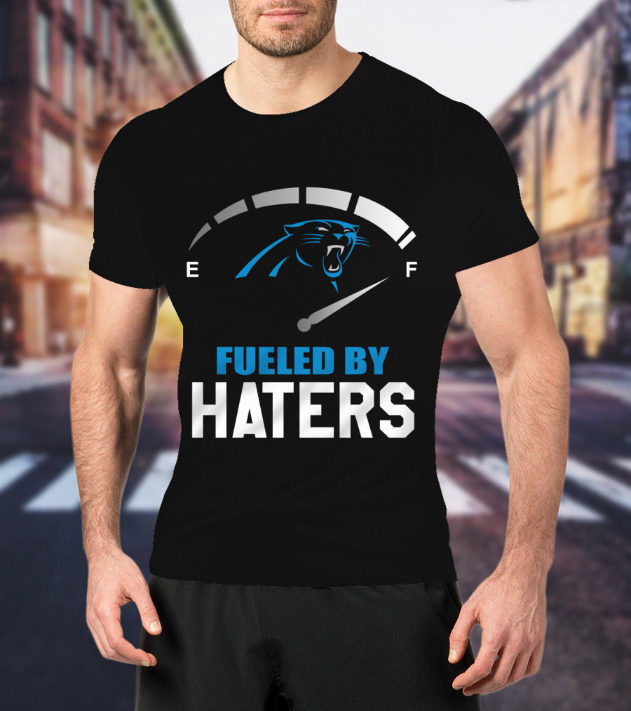 Carolina Panthers Fueled By Haters Full Tank Gauge T-Shirt