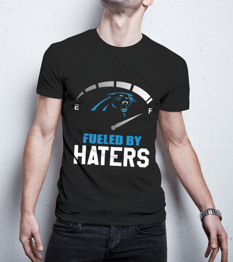 Carolina Panthers Fueled By Haters Full Tank Gauge T-Shirt