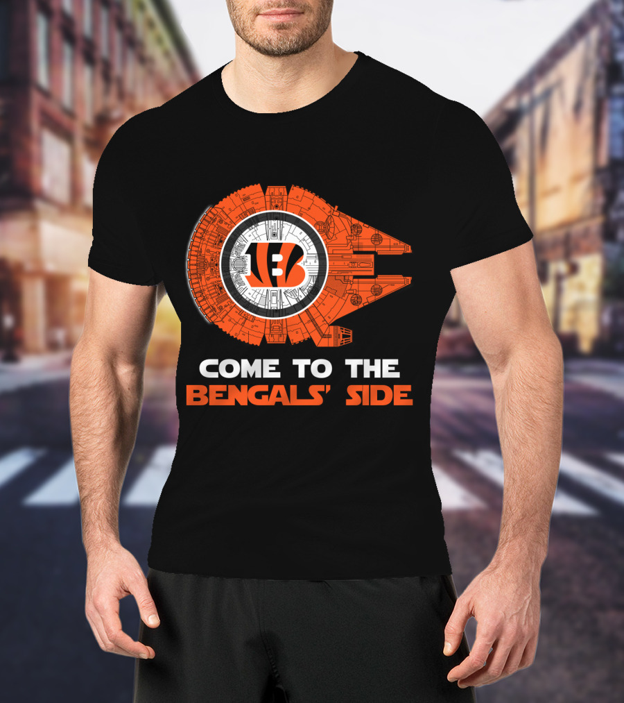 Come To The Bengals' Side Cincinnati Millennium Falcon T-Shirt