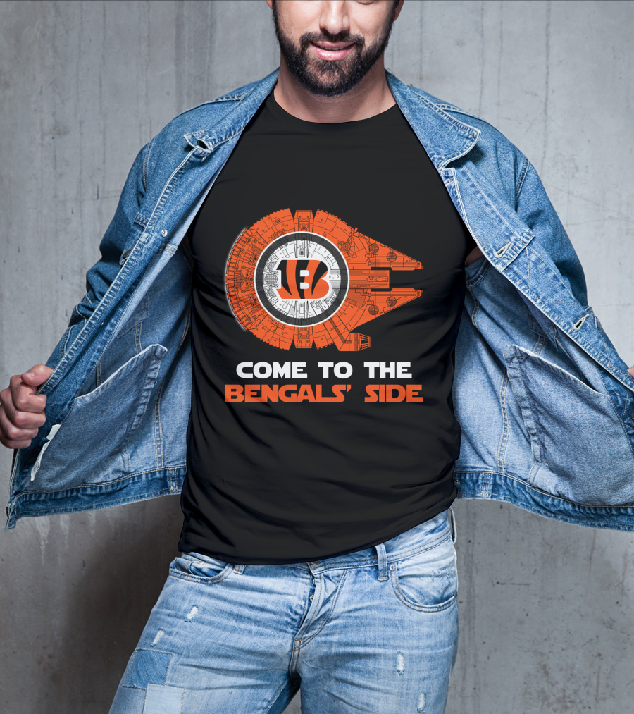 Come To The Bengals' Side Cincinnati Millennium Falcon T-Shirt