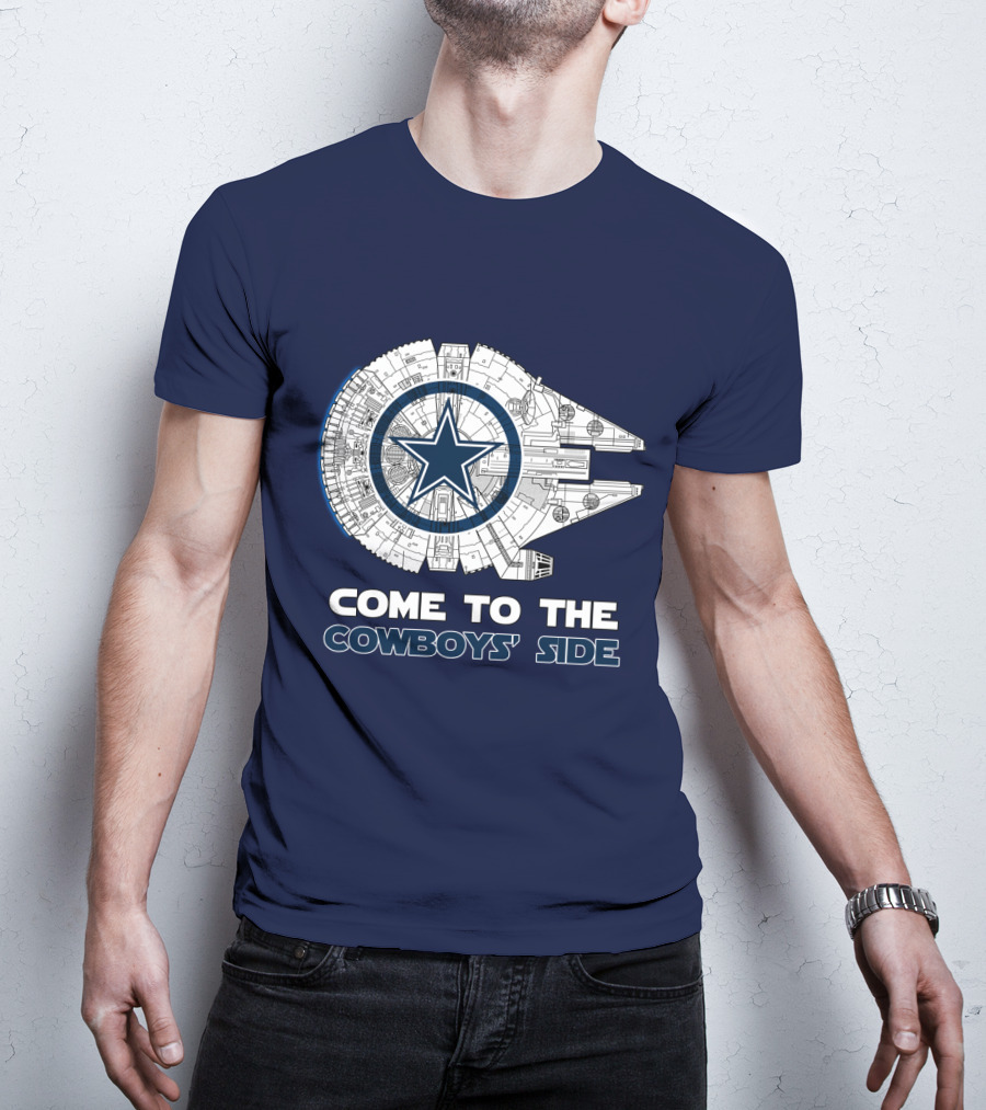 Come To The Cowboys' Side Millennium Falcon Star Cowboys T-Shirt