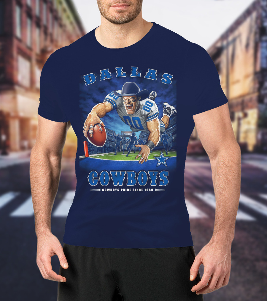 Dallas Cowboys Pride Since 1960 Touchdown End Zone Nfl T-Shirt
