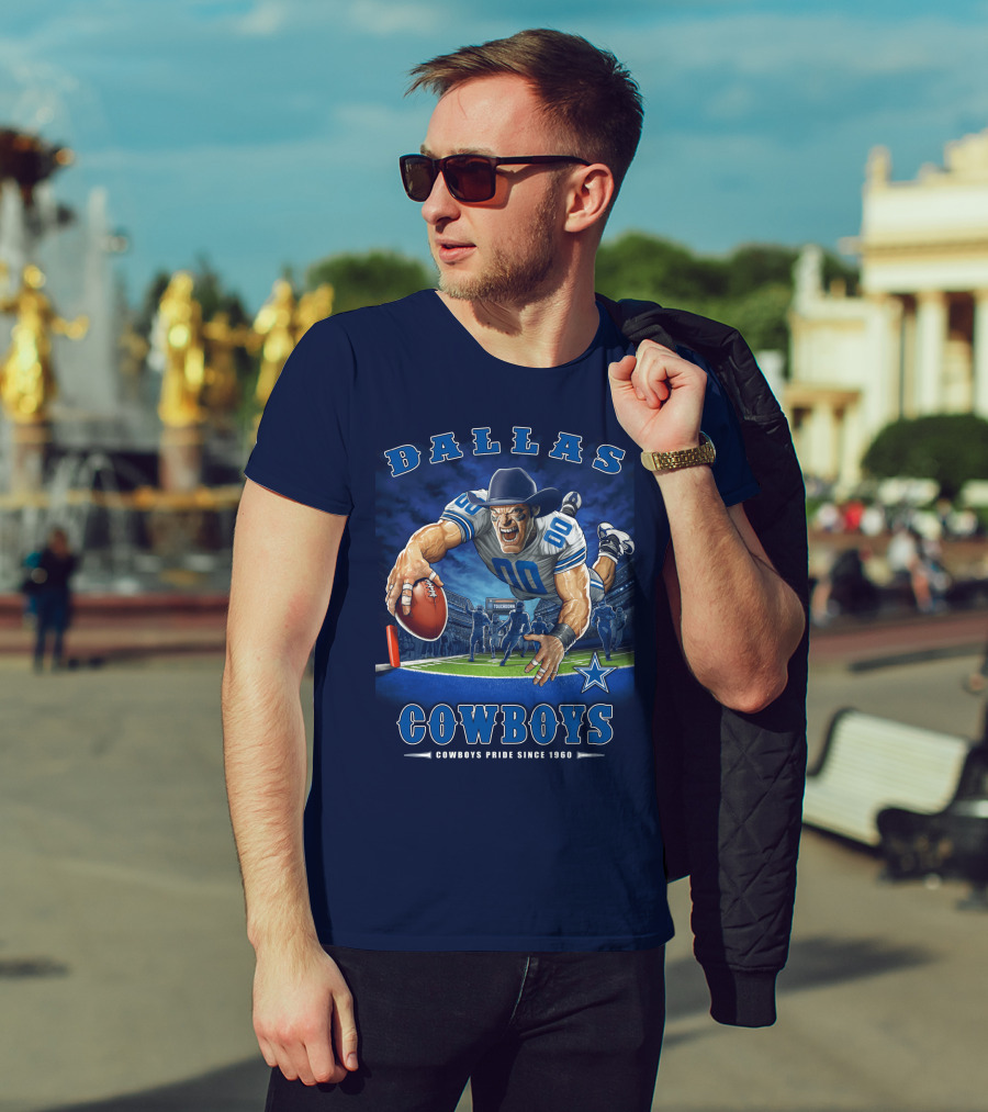 Dallas Cowboys Pride Since 1960 Touchdown End Zone Nfl T-Shirt
