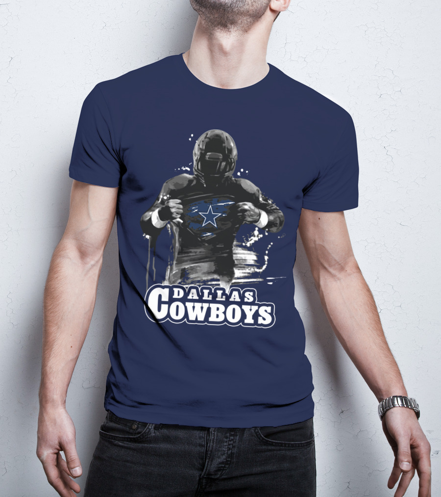 Dallas Cowboys Superhero Star Icon Football Player T-Shirt