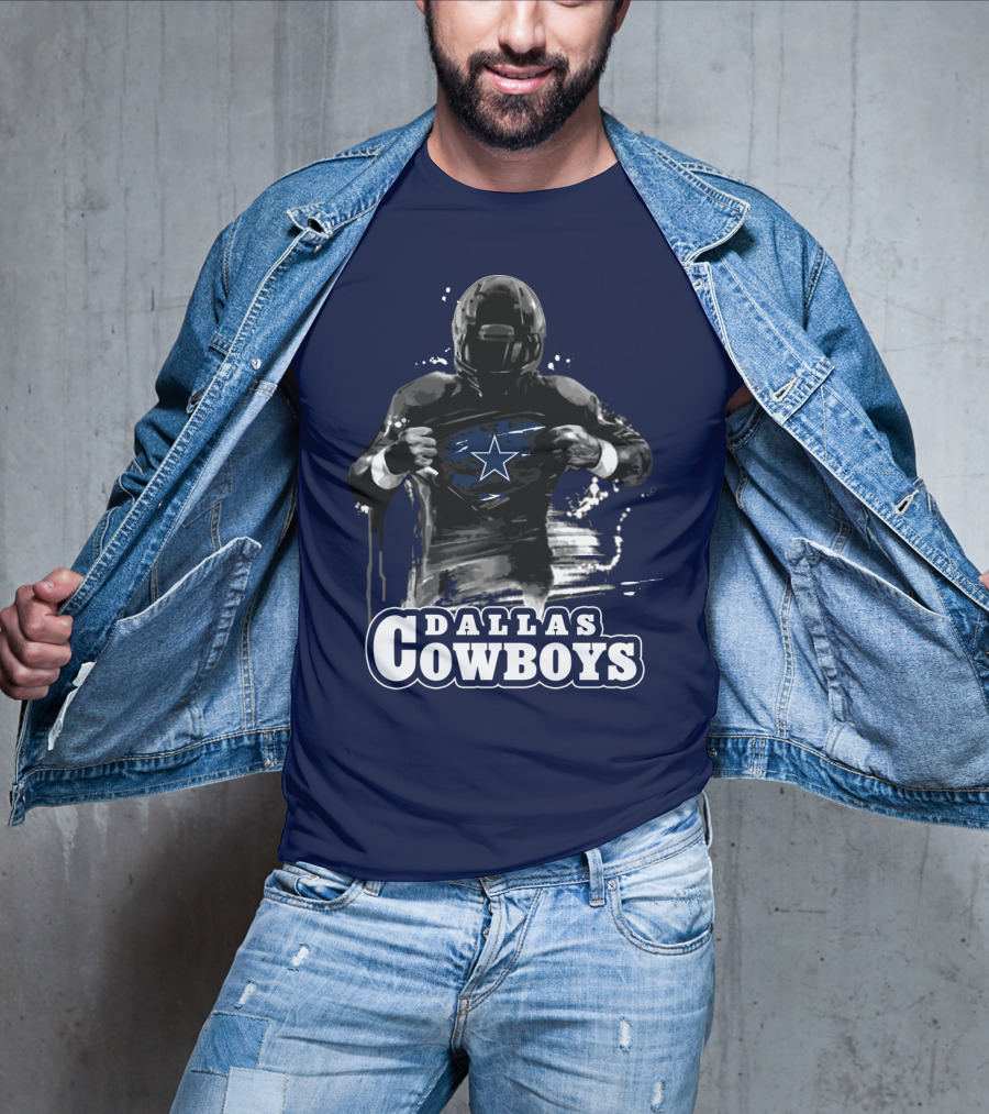 Dallas Cowboys Superhero Star Icon Football Player T-Shirt