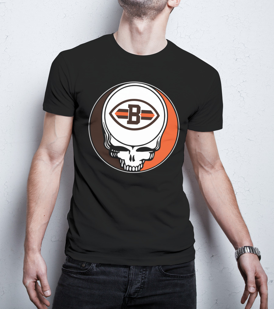 Grateful Dead Cleveland Browns Skull T-Shirt