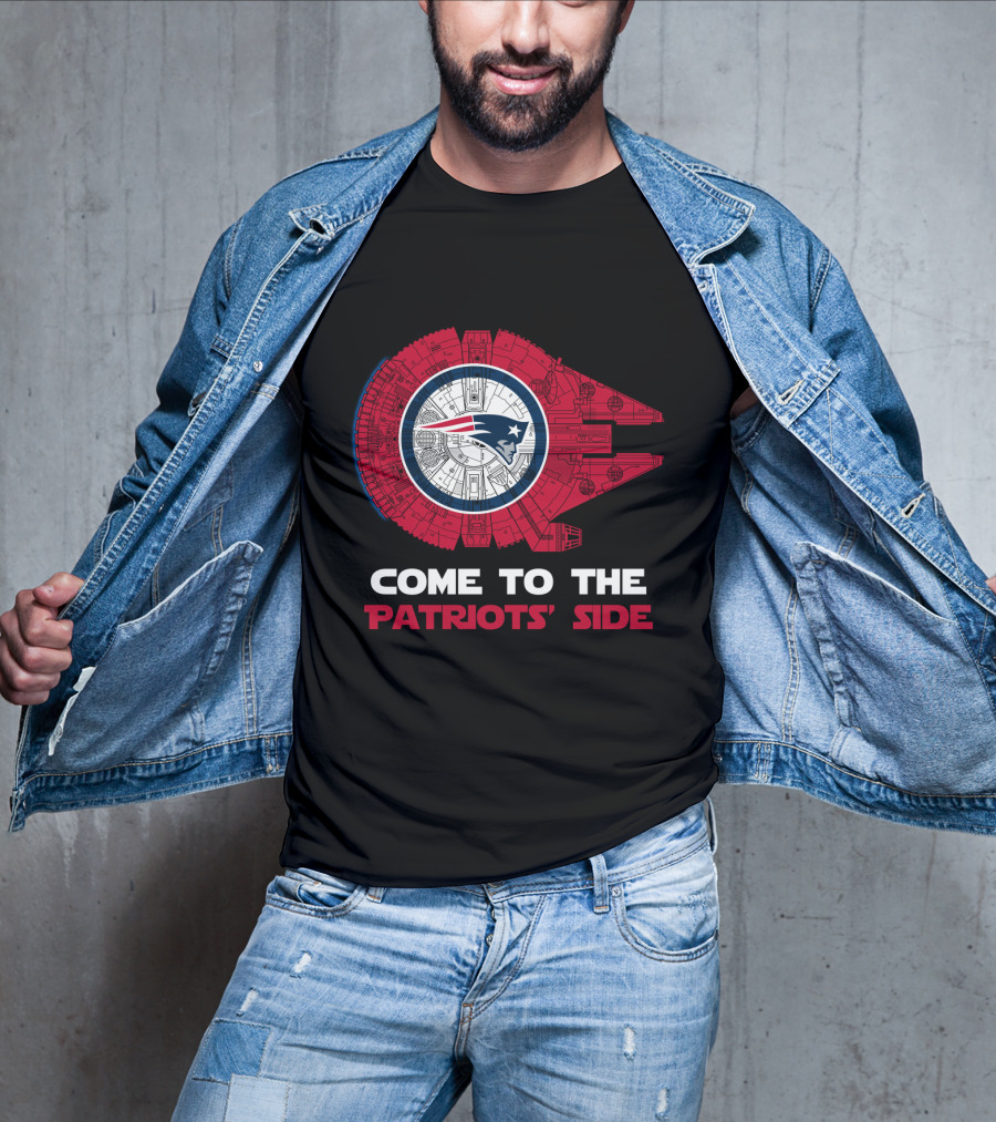 New England Patriots Millennium Falcon Come To The Patriots' Side T-Shirt