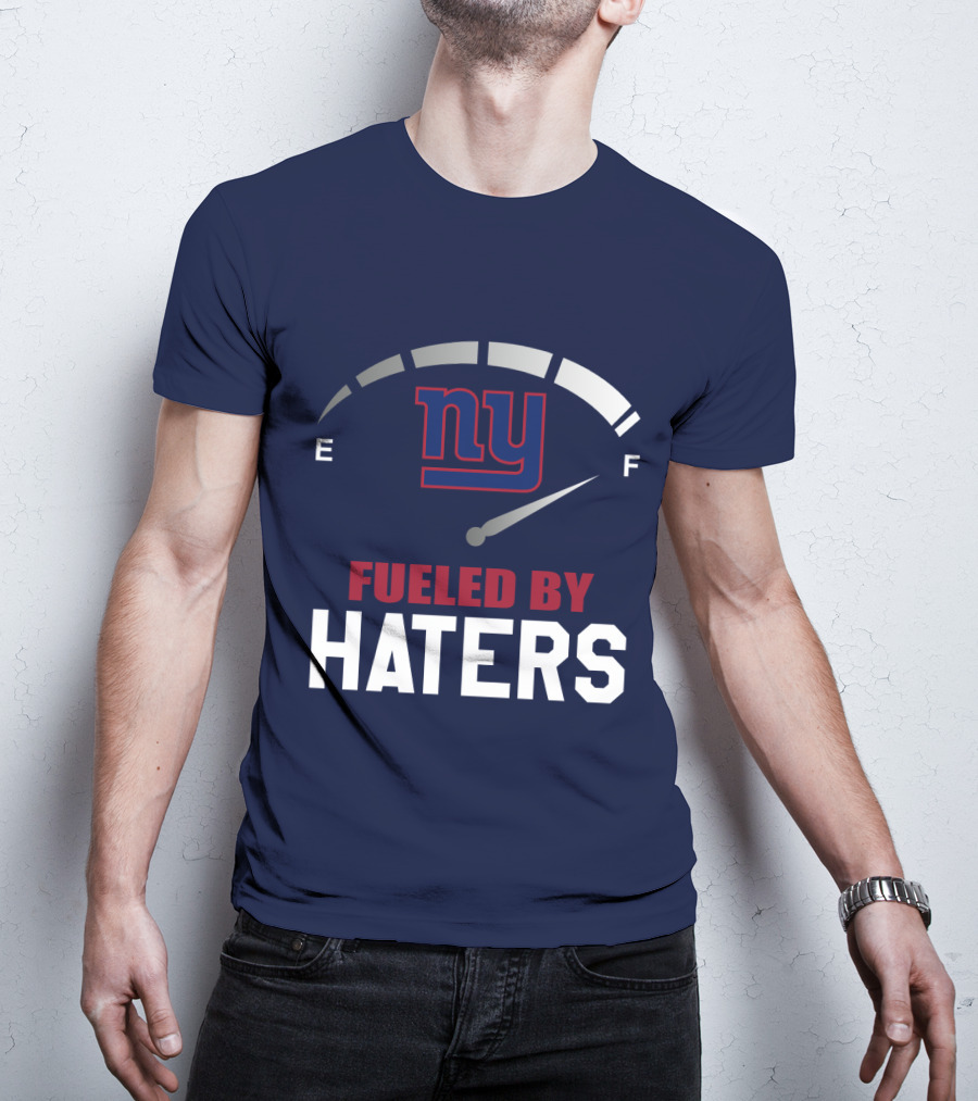 New York Giants Fueled By Haters Fuel Gauge T-Shirt