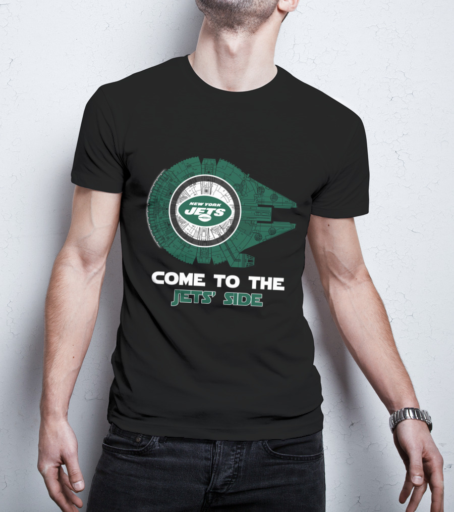 New York Jets Come To The Jets' Side Millennium Falcon T-Shirt