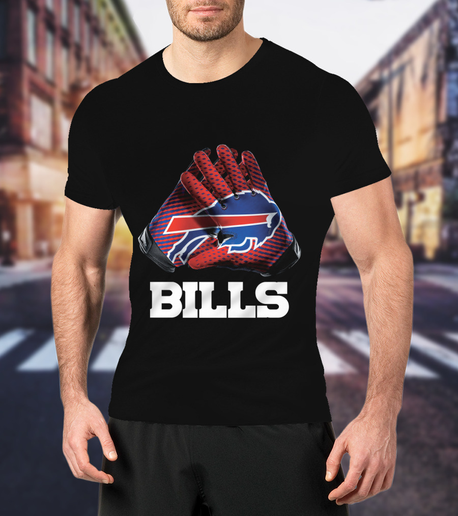 Bills Nfl Team Buffalo Gloves T-Shirt