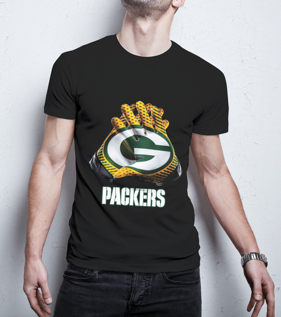 Packers Green Bay Nfl Gloves T-Shirt