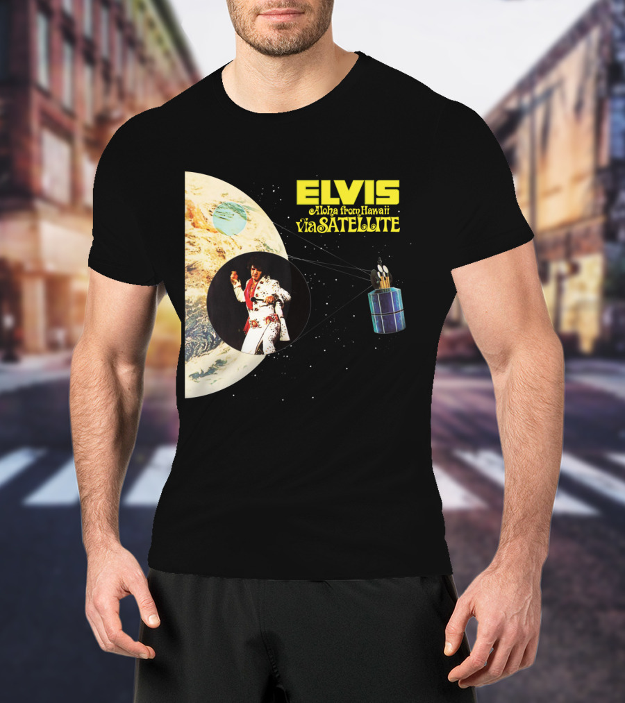 Elvis Aloha From Hawaii Via Satellite Earth Image Performance T-Shirt