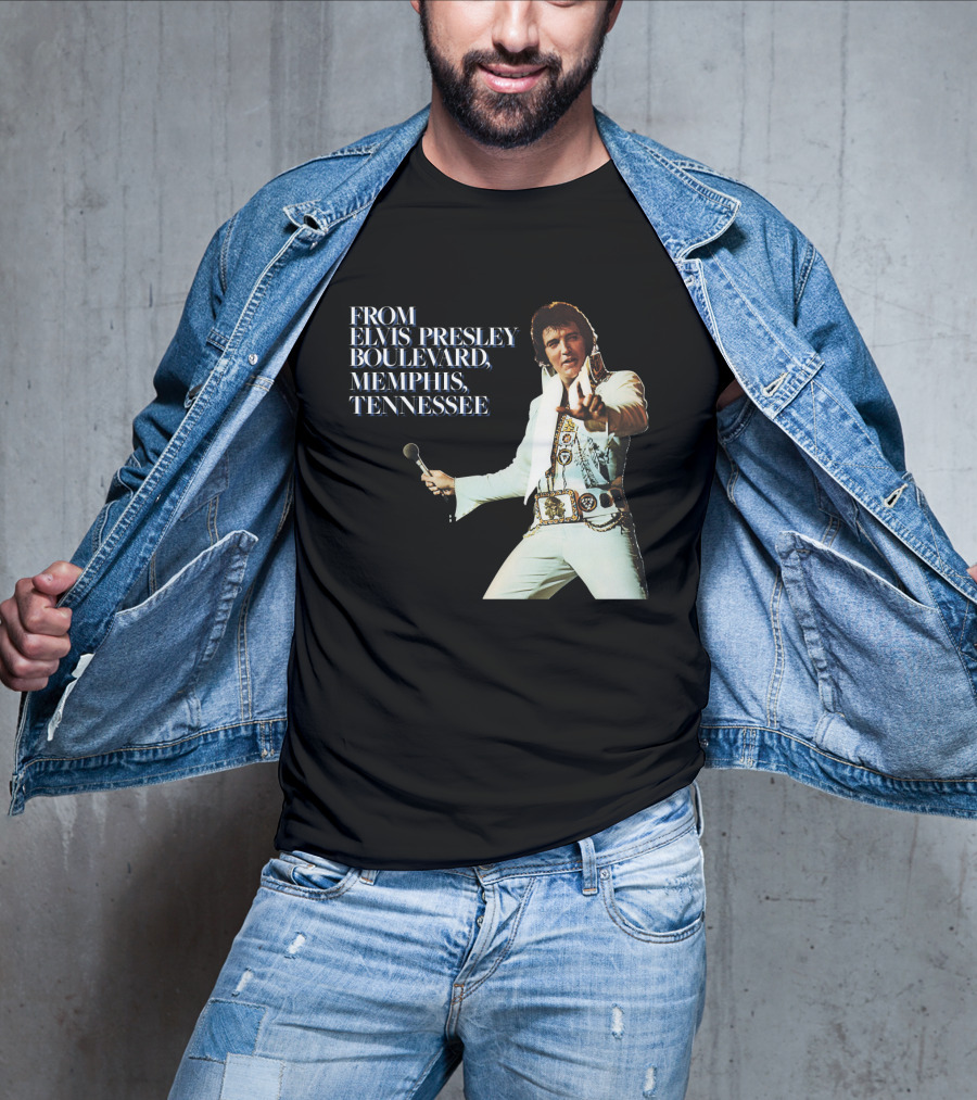 From Elvis Presley Boulevard Memphis Tennessee T-Shirt
