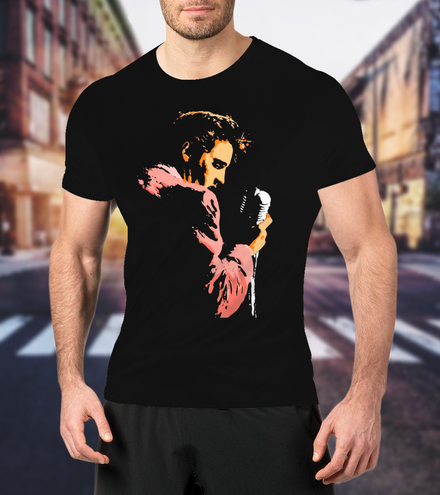 Evpl 22 Retro Microphone Performer Silhouette T-Shirt