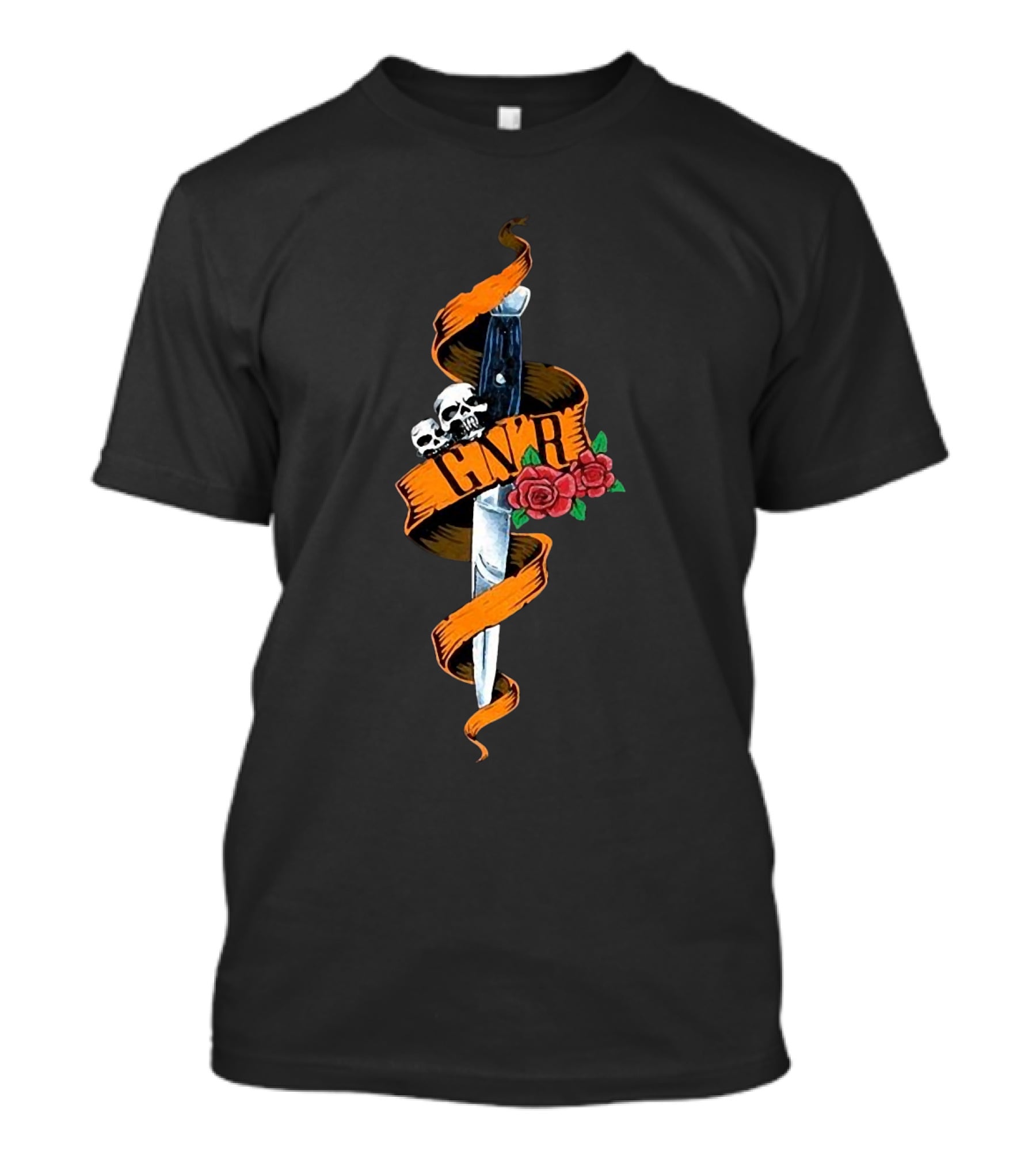 GNR Skull Dagger Roses T-Shirt