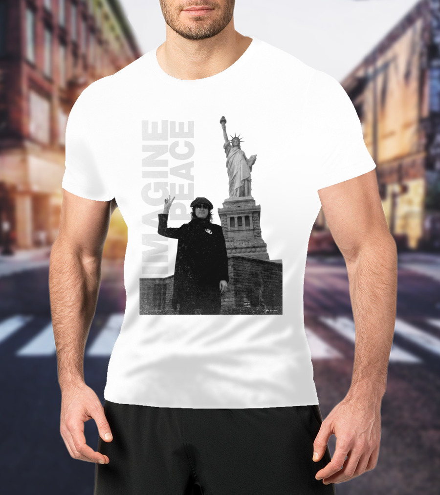 Imagine Peace Liberty Statue JLN 08 T-Shirt