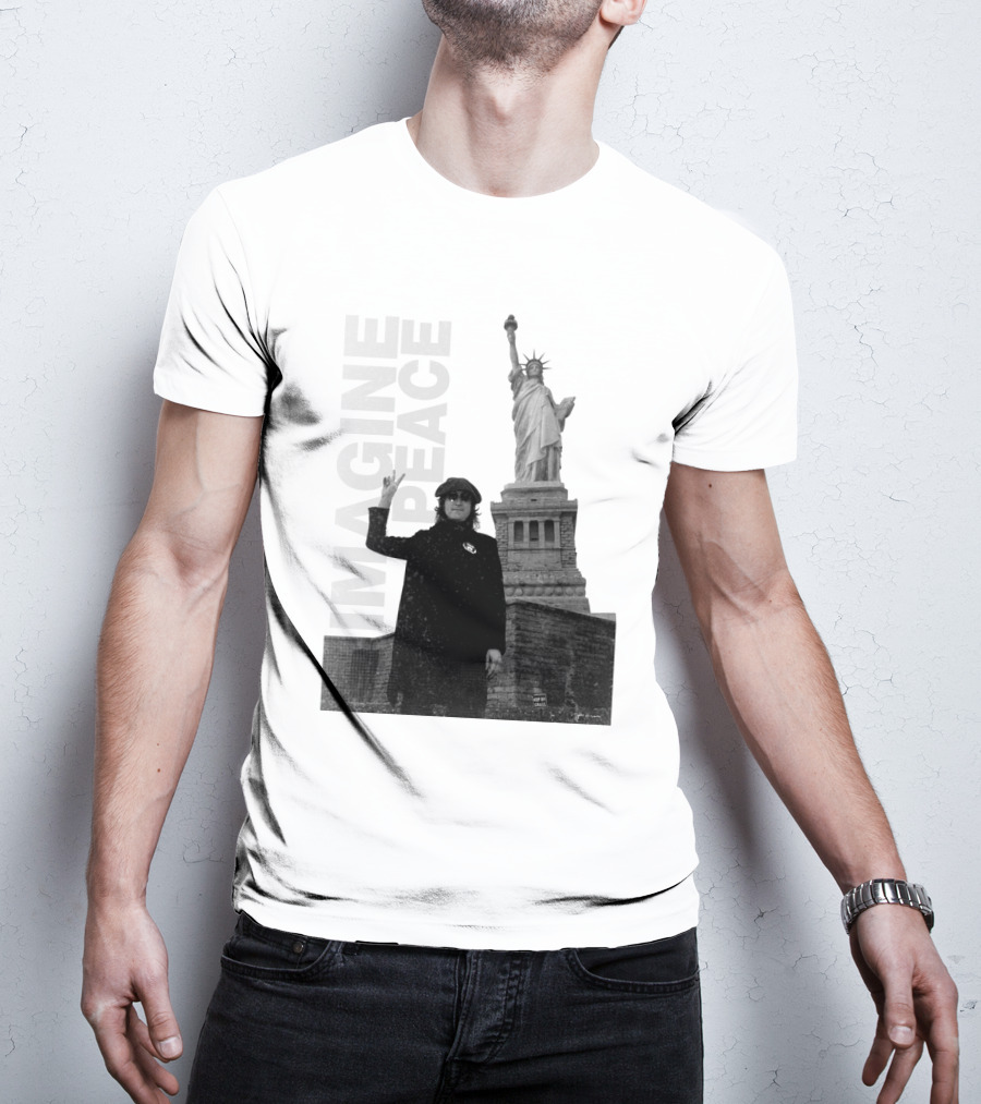 Imagine Peace Liberty Statue JLN 08 T-Shirt