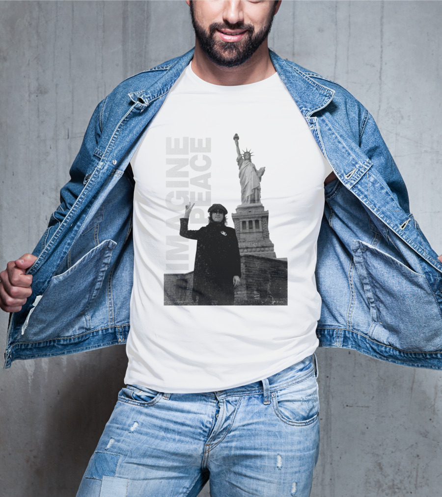 Imagine Peace Liberty Statue JLN 08 T-Shirt
