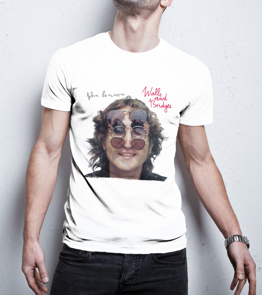 John Lennon Walls And Bridges Album Iconic Multi-Lens Sunglasses T-Shirt