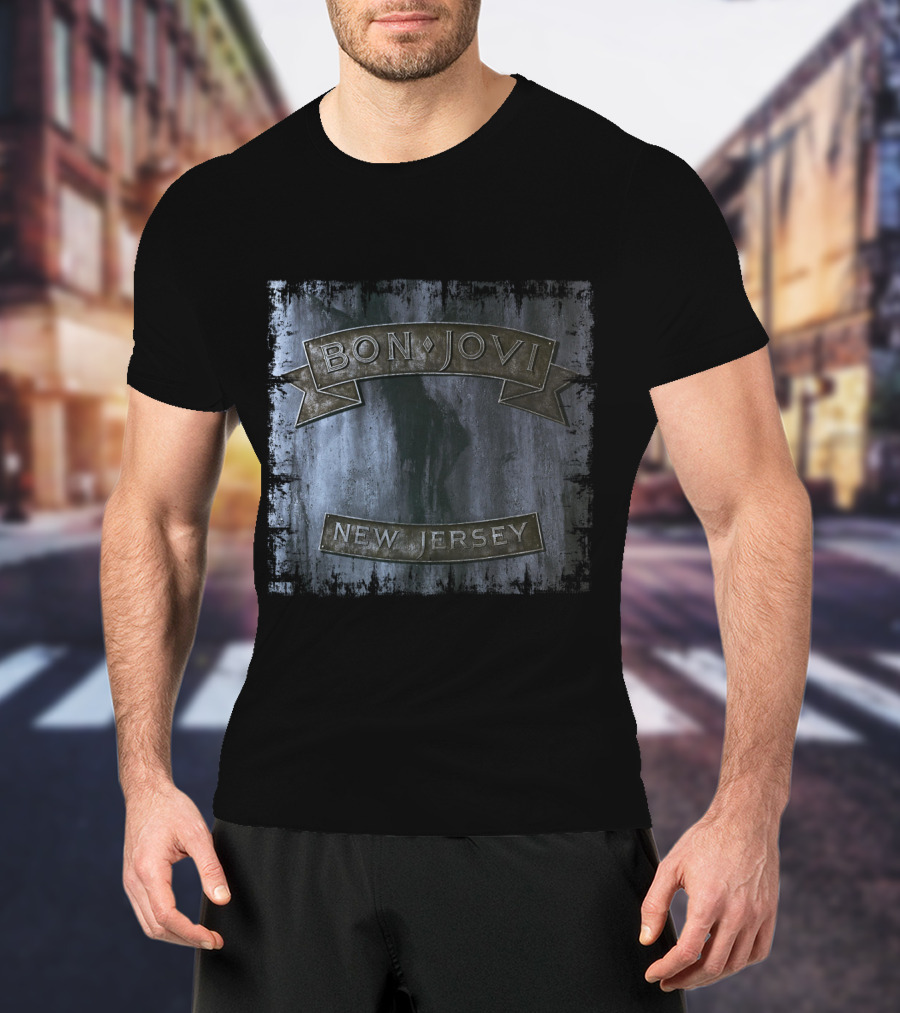 Bon Jovi New Jersey Album Cover T-Shirt