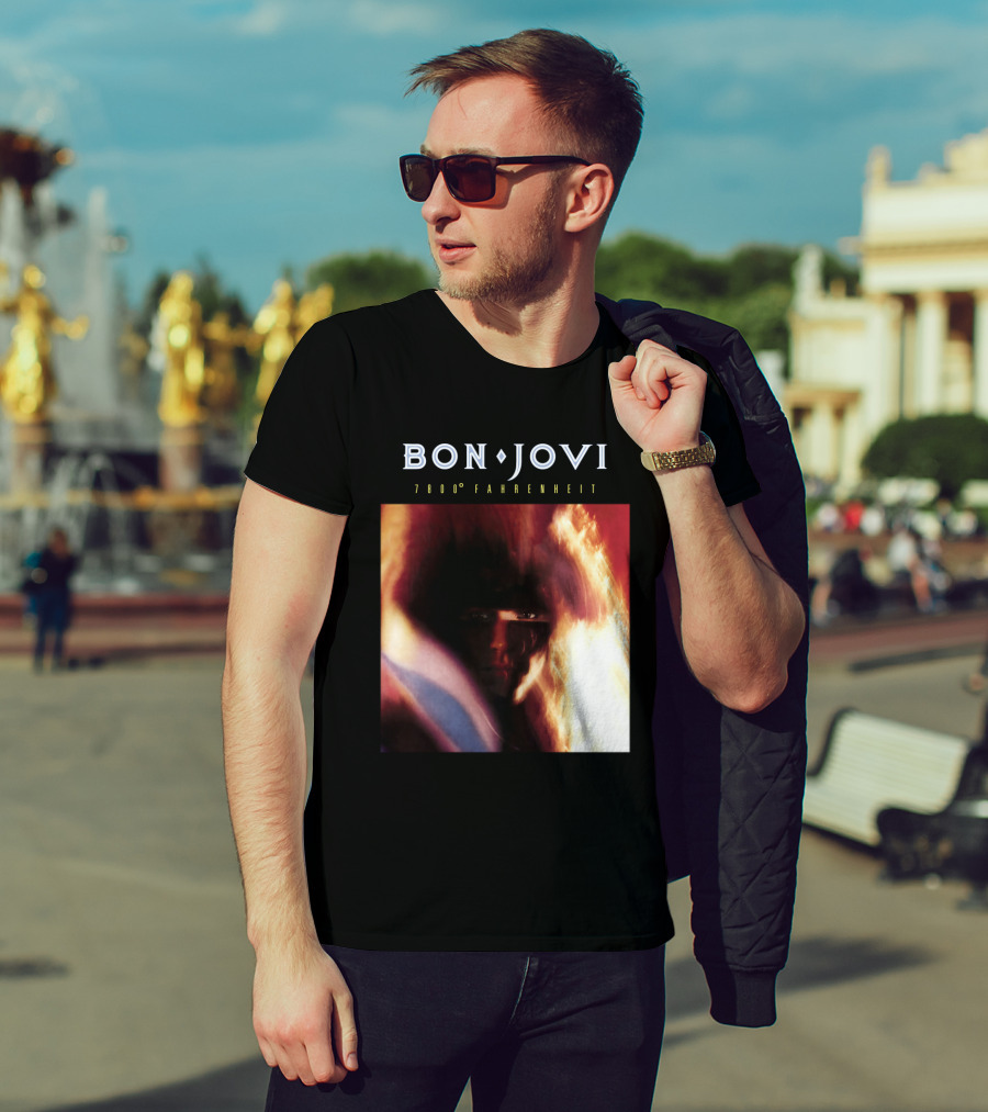 Bon Jovi 7800 Degrees Fahrenheit Album T-Shirt