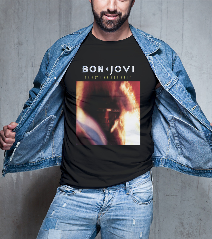 Bon Jovi 7800 Degrees Fahrenheit Album T-Shirt