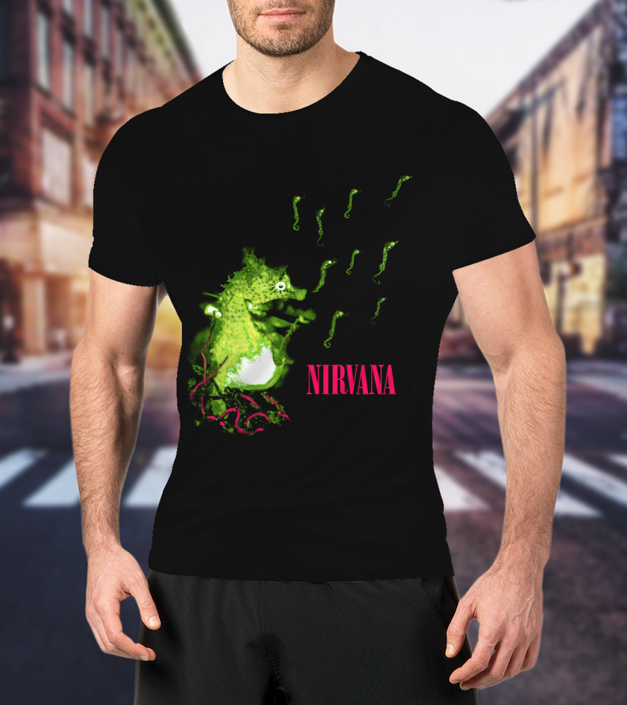 Nirvana Nvn 13 Green Seahorse T-Shirt