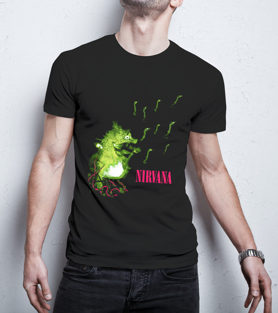 Nirvana Nvn 13 Green Seahorse T-Shirt