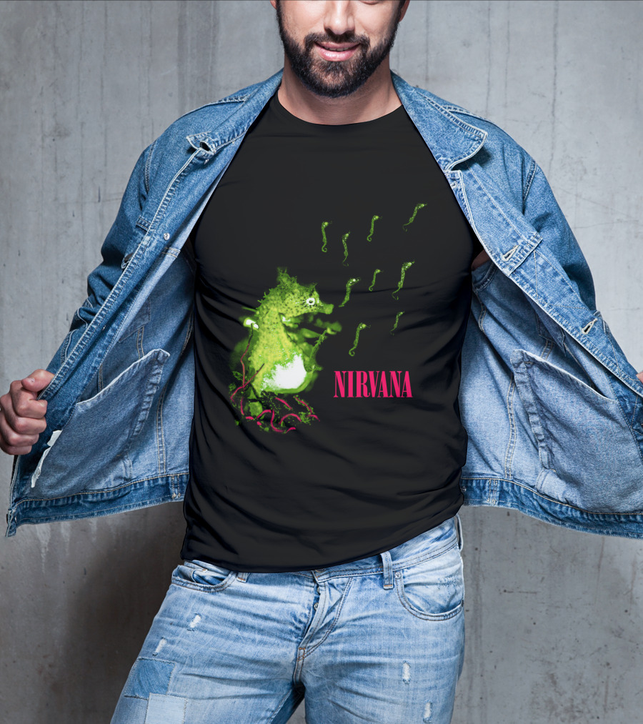 Nirvana Nvn 13 Green Seahorse T-Shirt